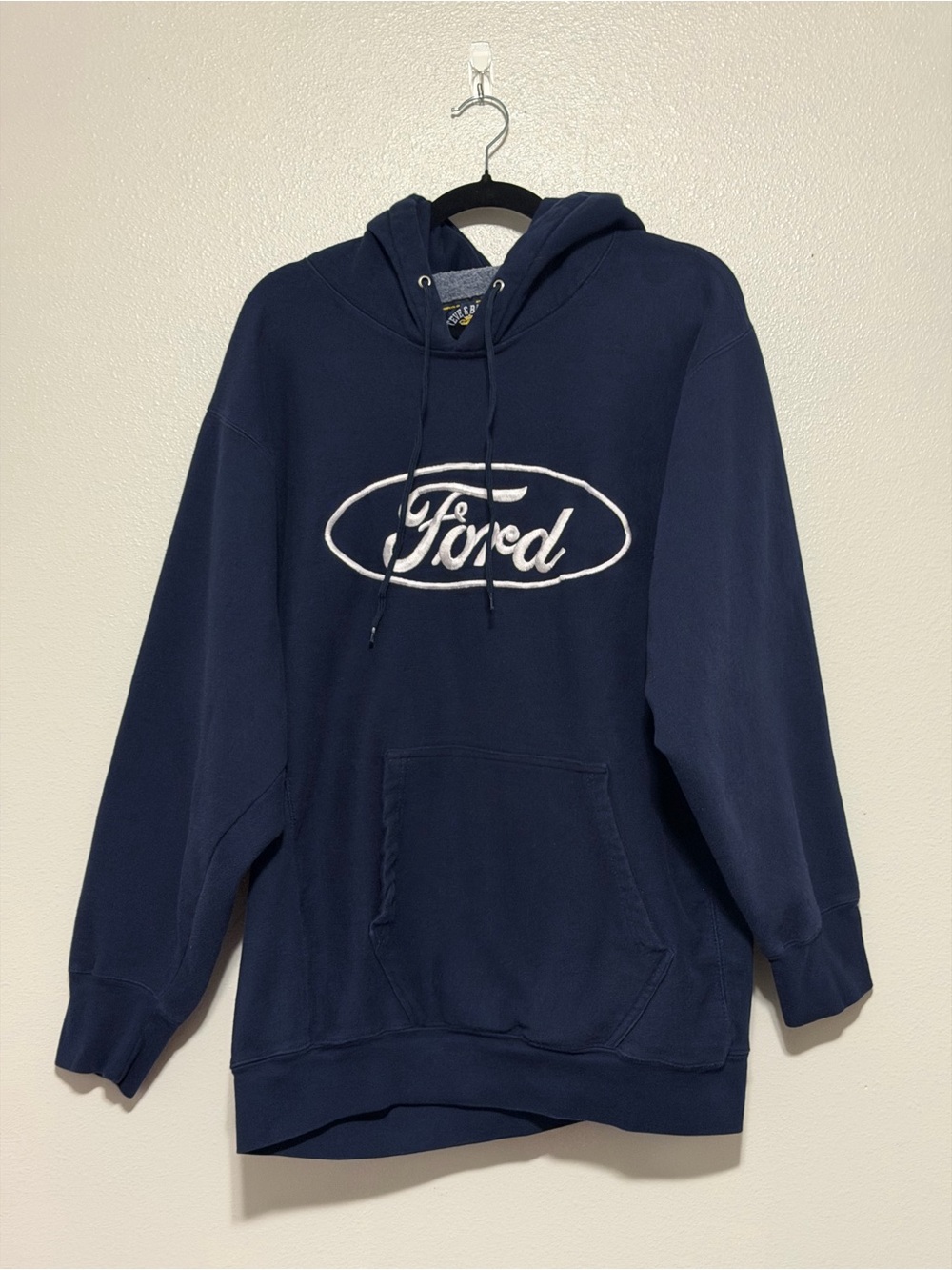 Steve & Barry's Navy Hoodie with White Ford Logo